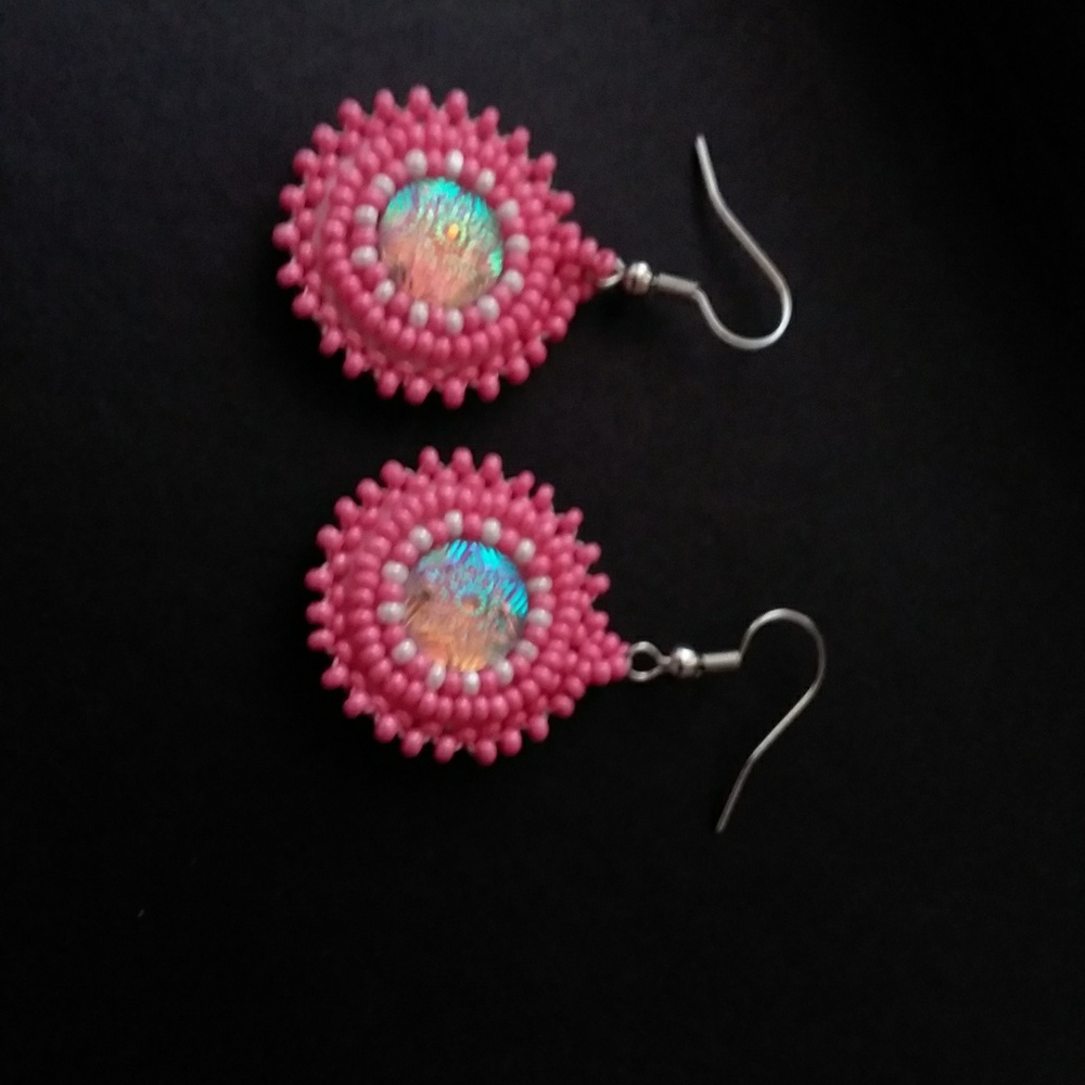 Native American Indian regalia earrings HANDMADE